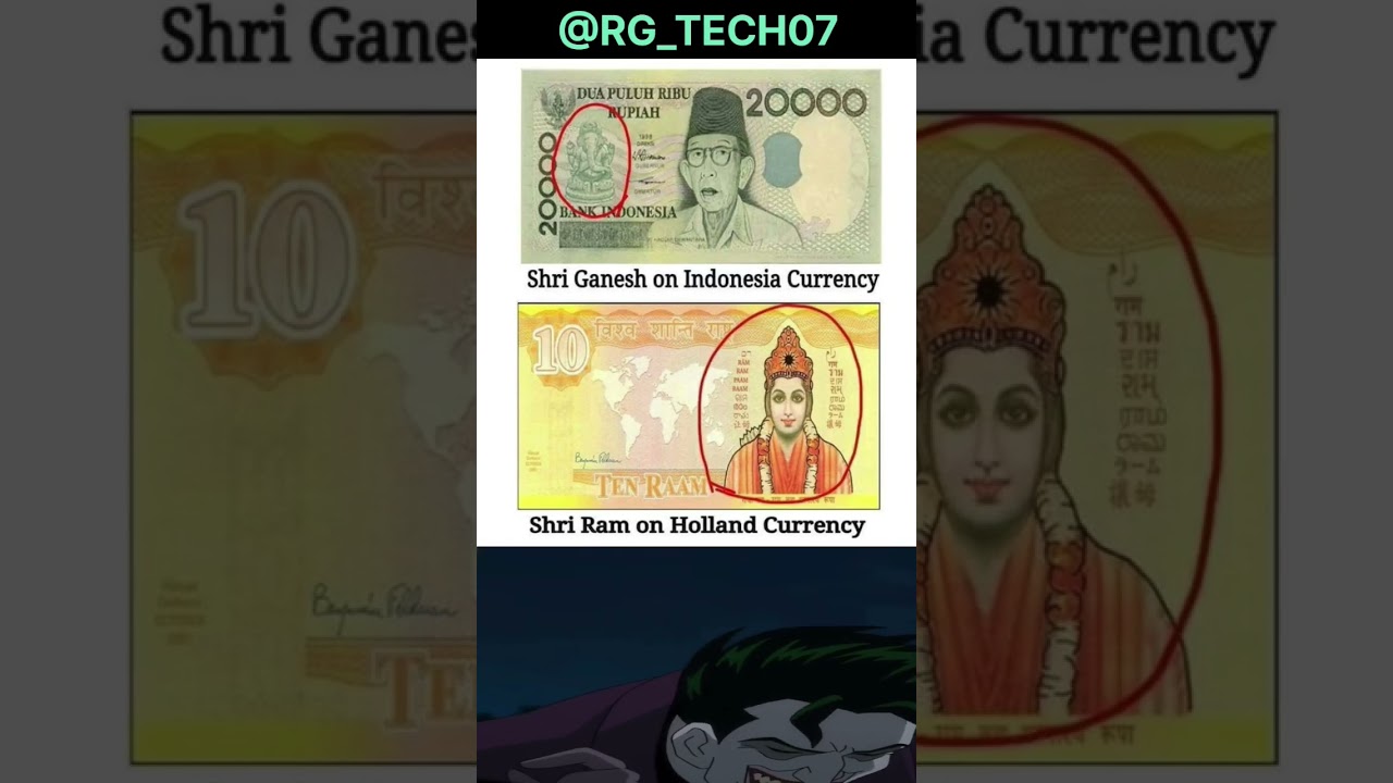 Sanatan Influence Across the World🙏|Shri Ganesh on Indonesia Currency & Shri Ram on Holland Note 🇮🇳✨