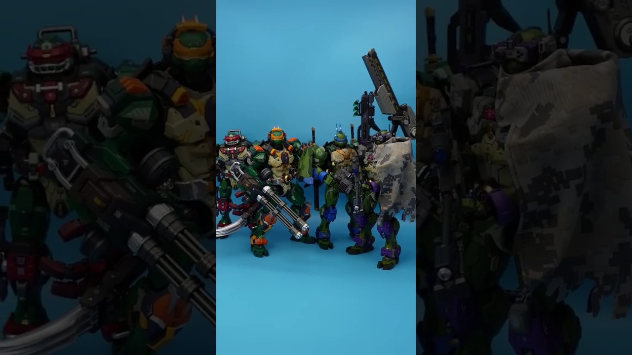 heatboys mecha ninja turtles #tmnt #teenagemutantninjaturtles #figureout  #actionfigures