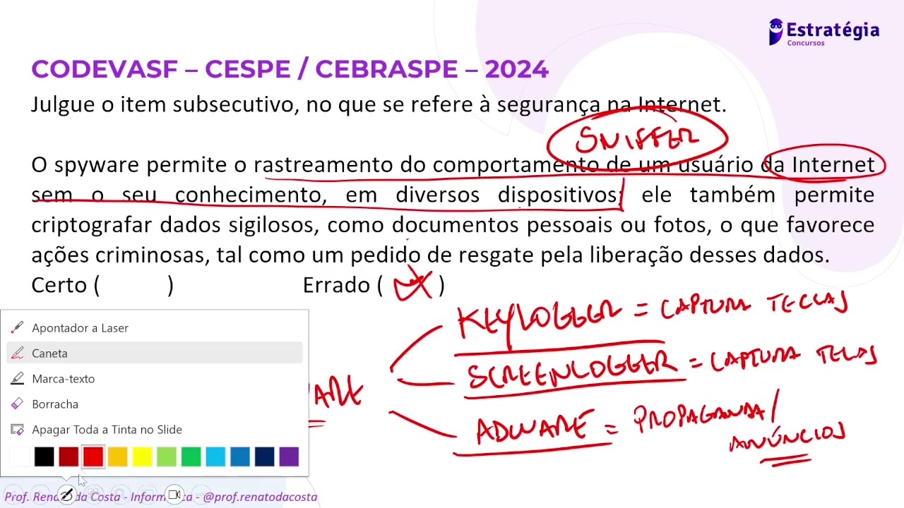Quest&otilde;es de Inform&aacute;tica da banca Cespe/Cebraspe - Revis&atilde;o de V&eacute;spera TRF 6R
