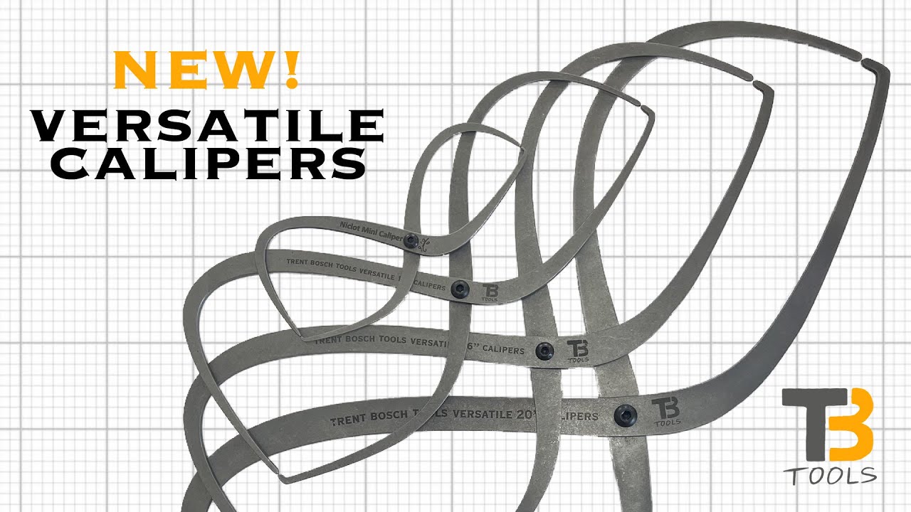 NEW! Versatile Calipers for Woodturners - Accurately Gauge Wall Thickness of Bowls and Hollow Forms