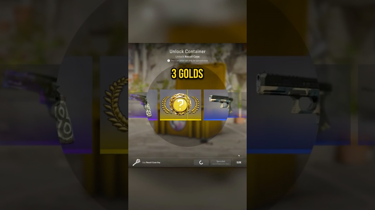 3 CS2 GOLD UNBOXES IN 60 CASES