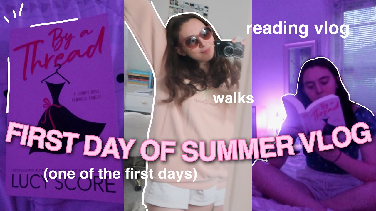 first day of summer vlog 2023 / summer day in my life *reading vlog, mini bookshelf tour, boardwalk*