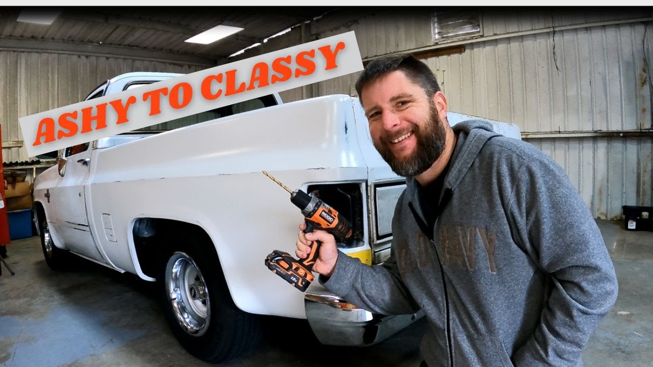 Square Body C10 How to - LMC Side Molding Kit Drill Holes Into Brand New Bed Sides