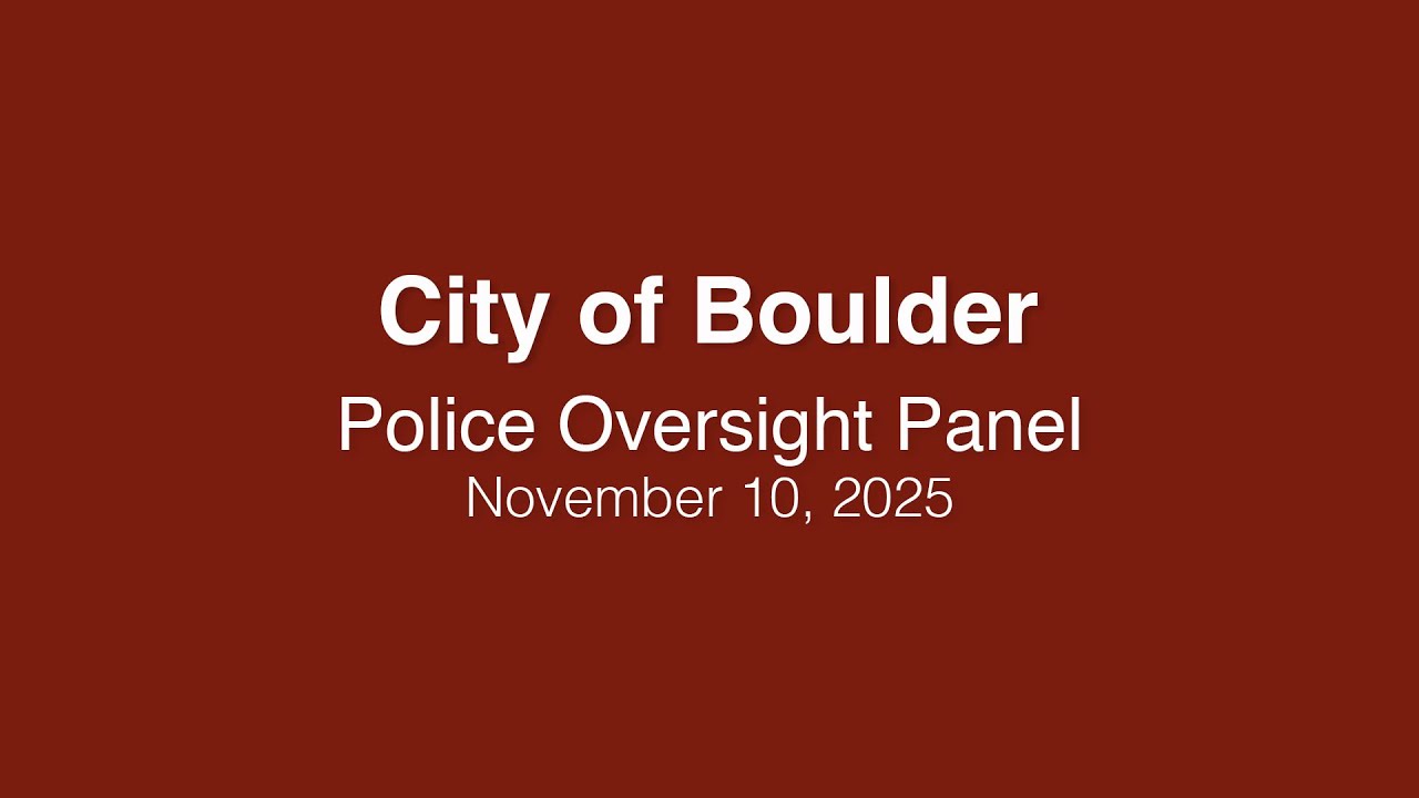 11-10-25 Police Oversight Panel Meeting