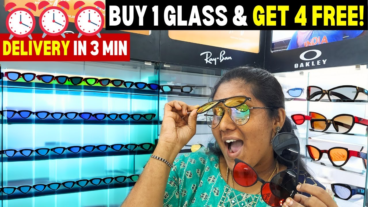 3 Minutes-ல Delivery | Power Glasses LIVE Making in Chennai Buy 1 Get 1 FREE Sunglasses 😎