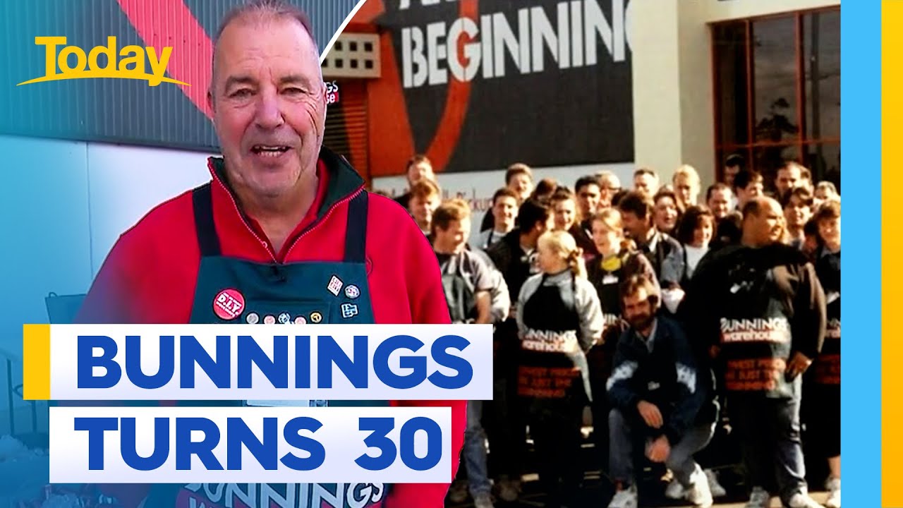 Bunnings worker reflects on 30 years at the company | Today Show Australia