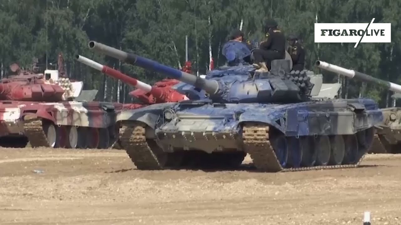Un BIATHLON de tanks en Russie pour les «Army games»