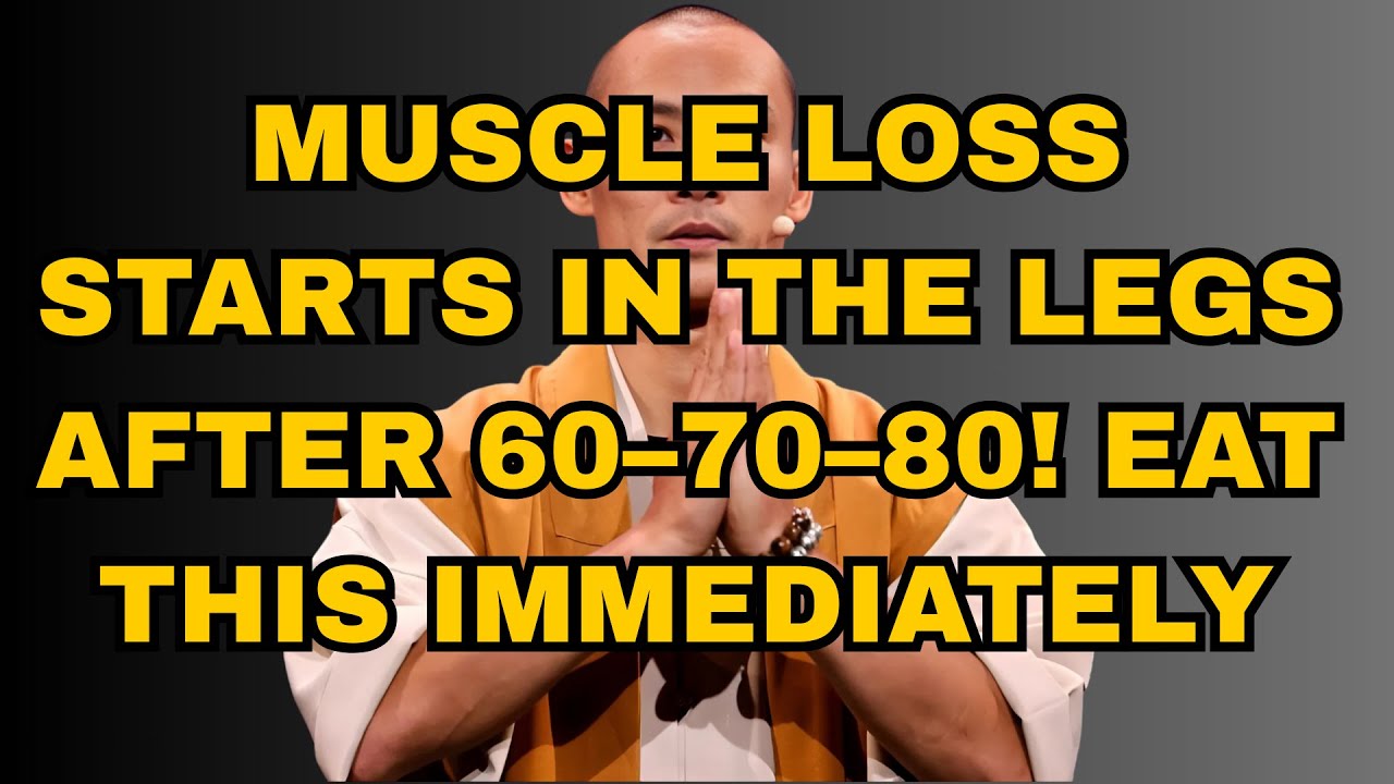⚠️ Your Legs Weaken First! Eat These 6 Foods to Keep Them Strong as You Age | Shi Heng Yi tips. .