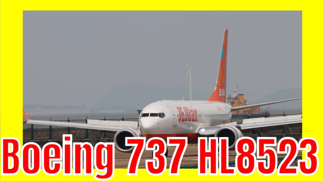 Jeju Air Boeing 737  MSN 66538 HL8523  ICN-MFM Seoul to Macau 7C6001 Airplane Airline Airport