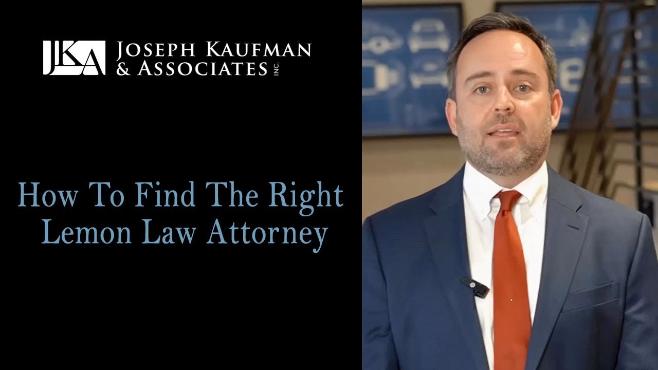 How To Find The Right Lemon Law Attorney