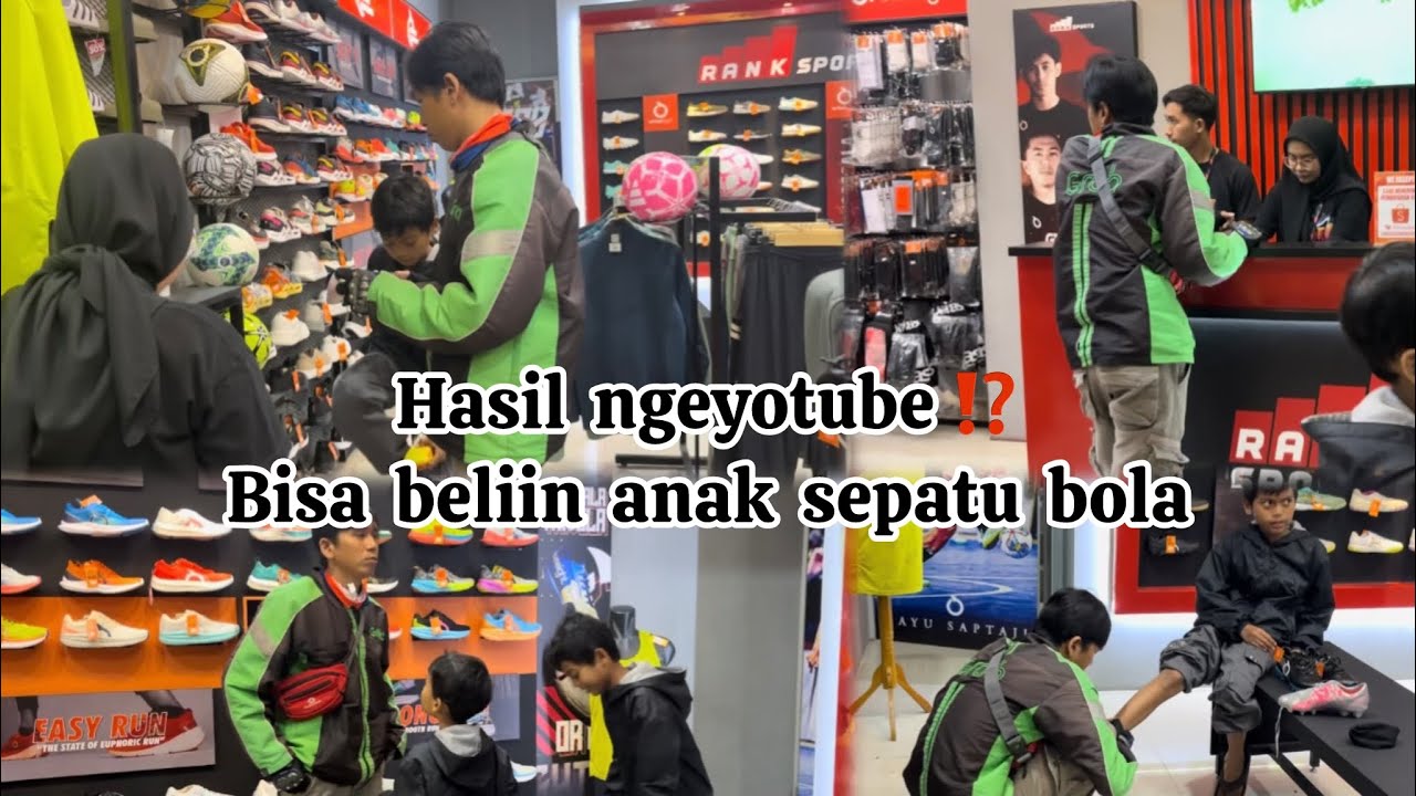BELI SEPATU BOLA BUAT EZA & BELI  BOLA BUAT EGI || RANK SPORT CIKAMPEK