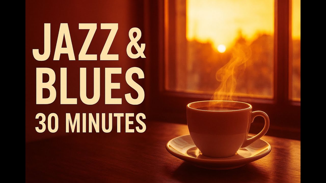 Smooth Jazz & Blues for cafés - relaxing afternoon mix (30 Min)