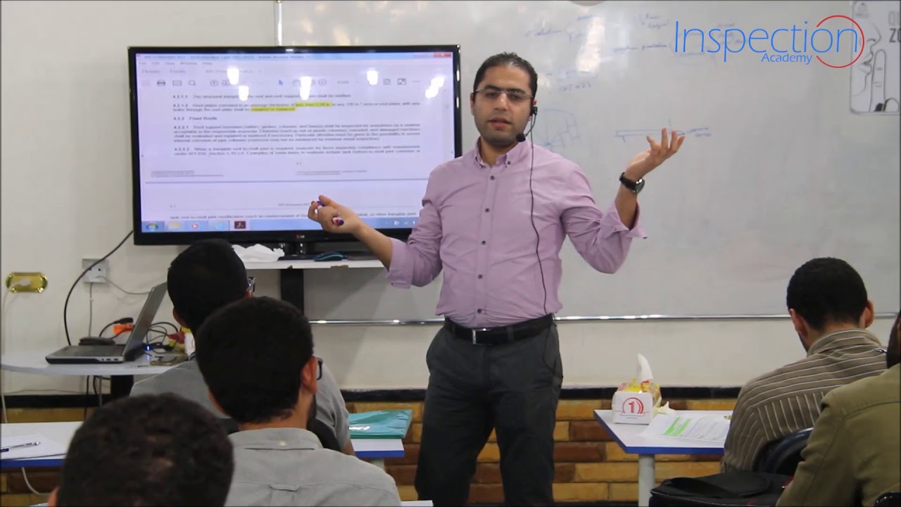 Inspection Academy - API 653 - Lesson 21 - Arabic