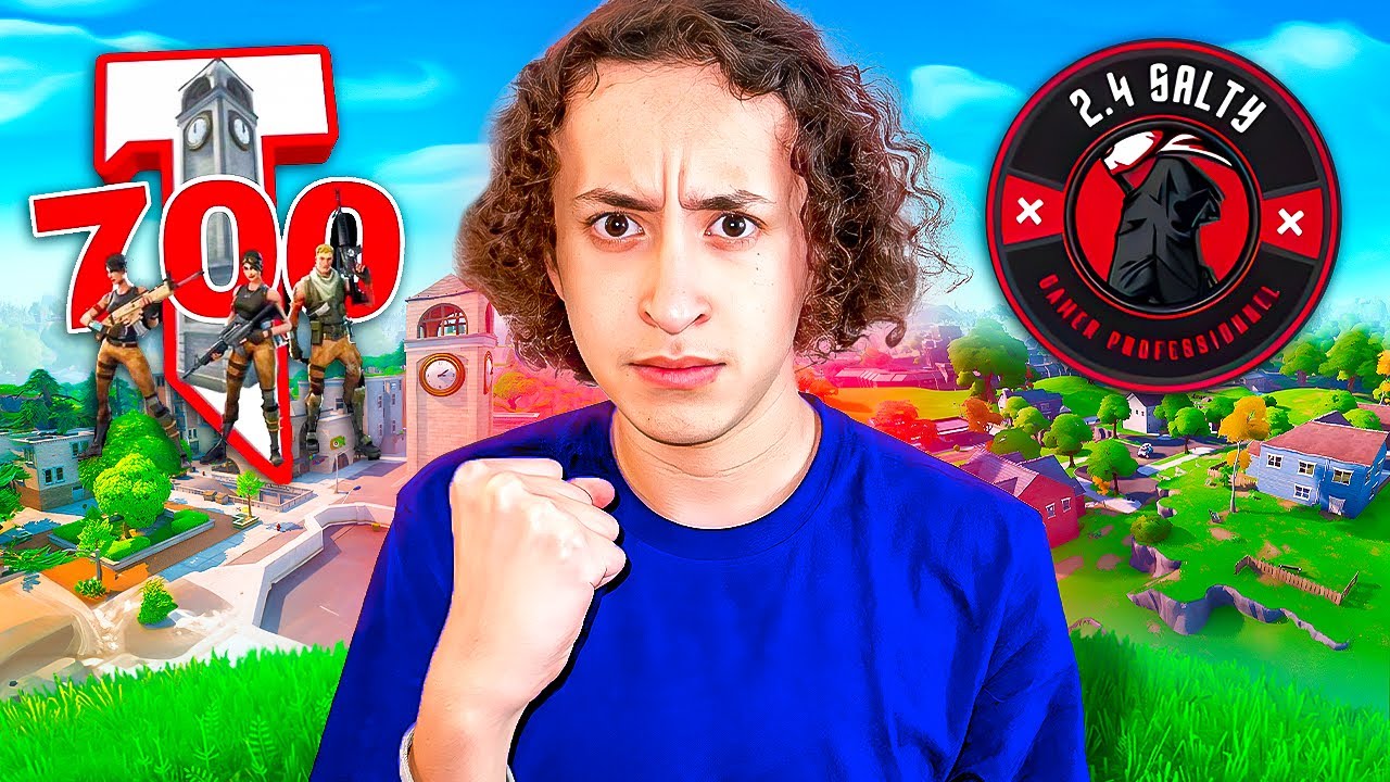 Je rejoins la 700T de TILTED sur FORTNITE ! (700T vs 2.4 SALTY)