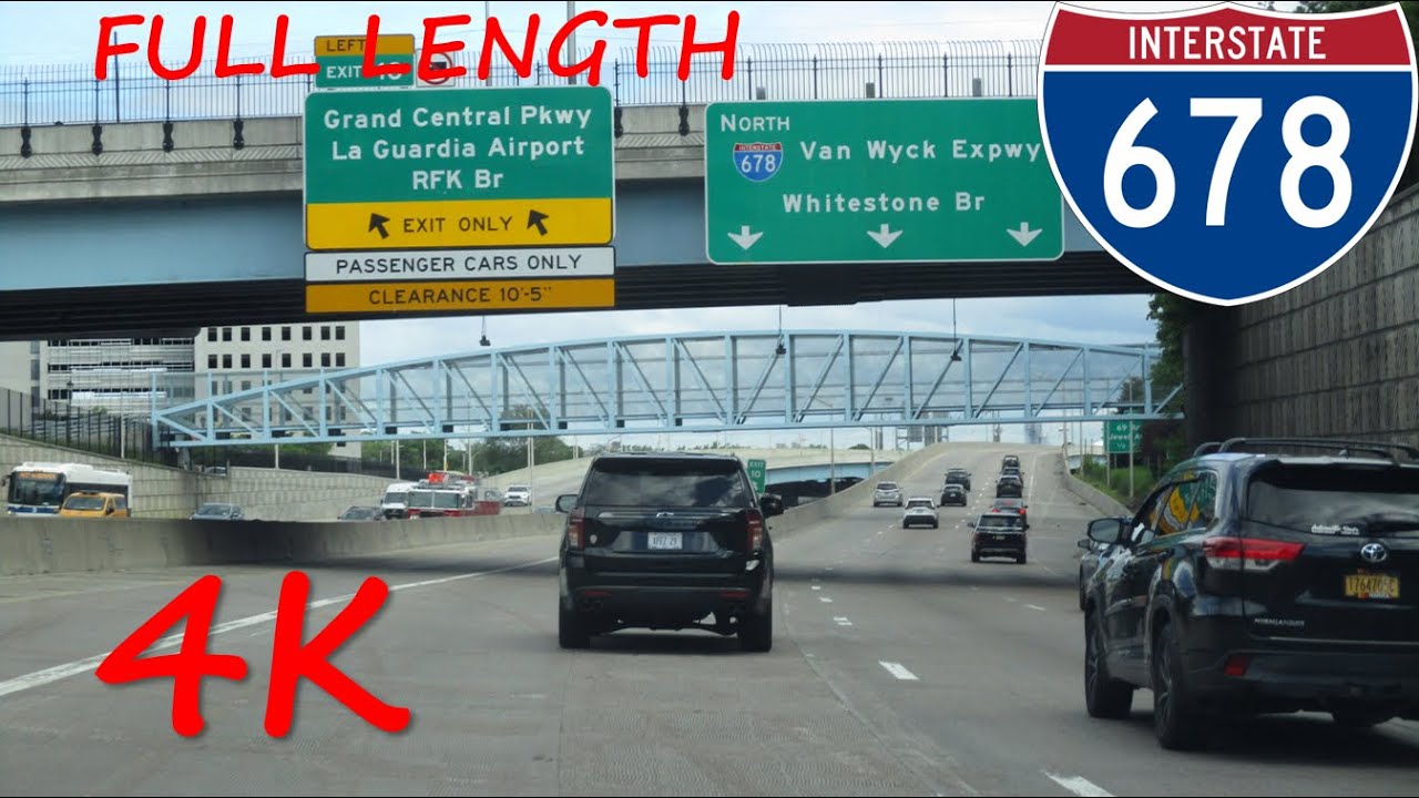 ⁴ᴷ Interstate 678 (New York City) northbound [4K VIDEO]