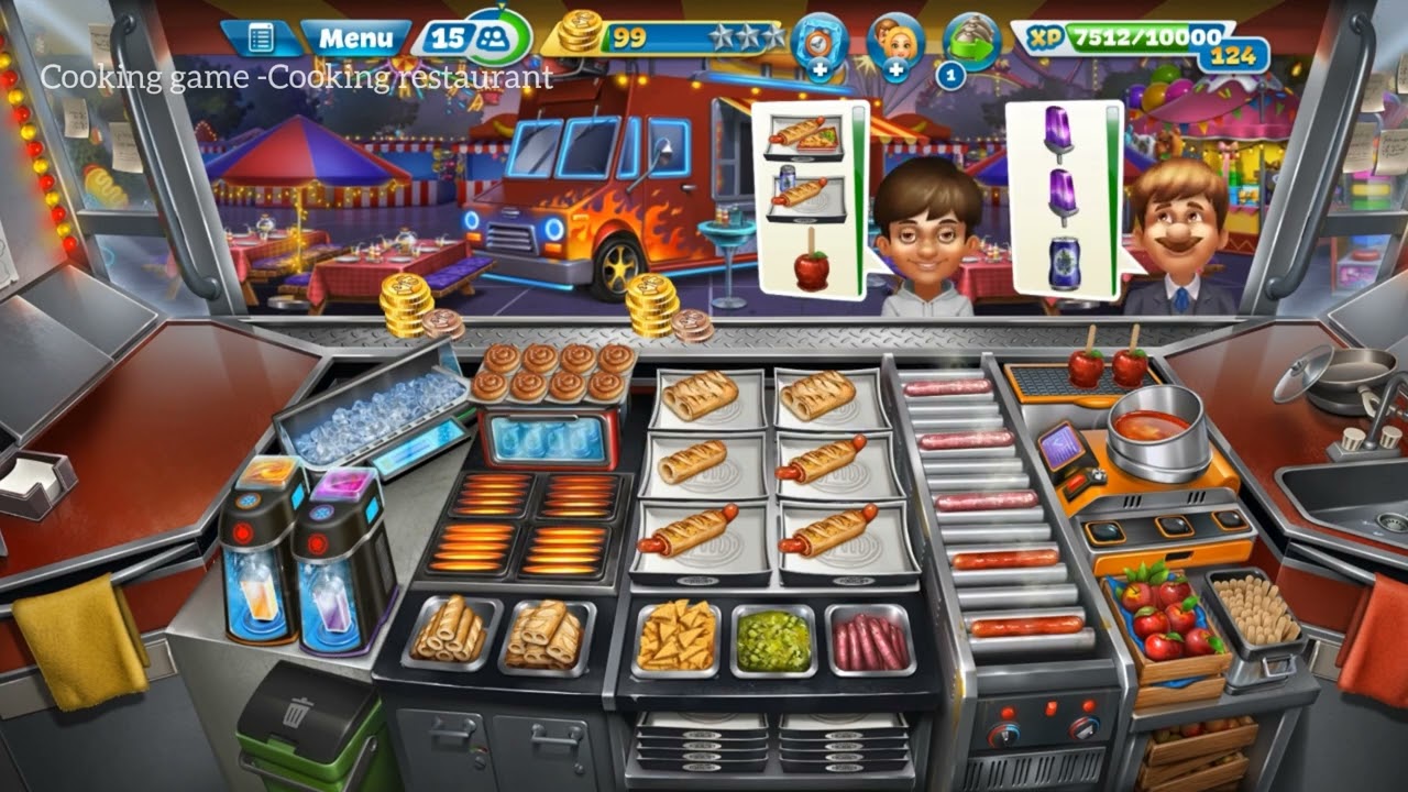 Cooking Fever ( Crazy Dog's Carnival level 26 to 30 ) 3 Star ⭐⭐⭐