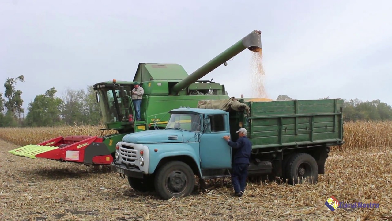 Recoltarea la  &bdquo;Tetracom Agro&rdquo; Ghindeşti, Floreşti