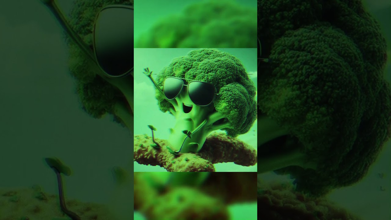 Broccoli with #sunglasses rides the flying schnitzel #broccoli #sleep #welove #we_live_we_love
