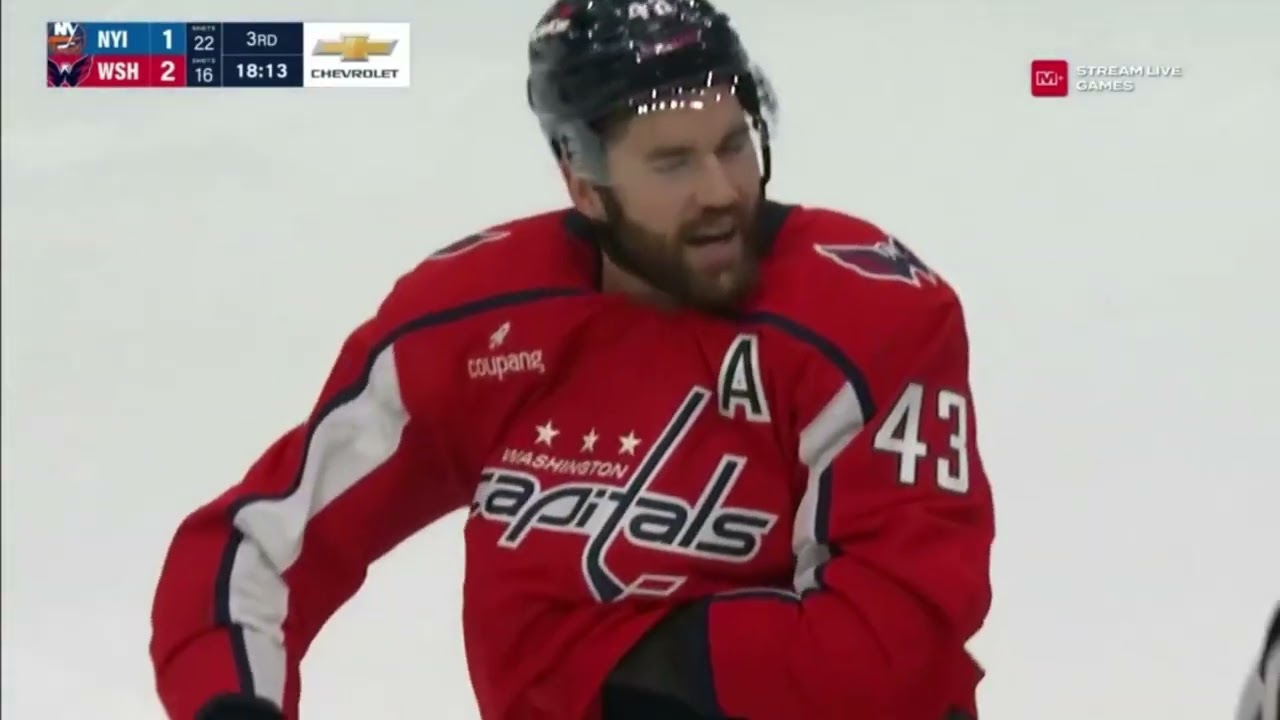 Scott Mayfield Drops The Gloves With Tom Wilson After Big Hit On Simon Holmstrom