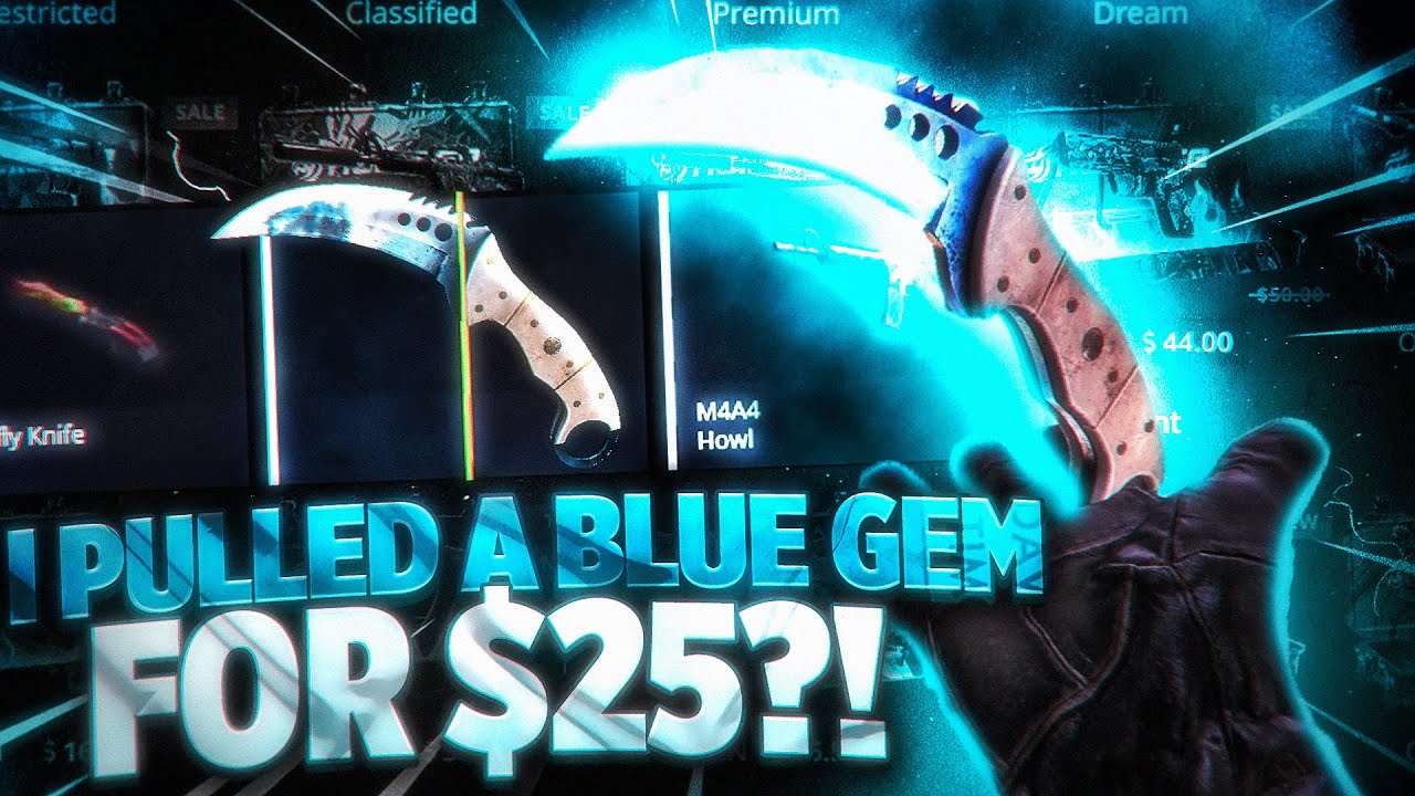 I PULLED A BLUE GEM FOR $25?! (HELLCASE CASE OPENING)