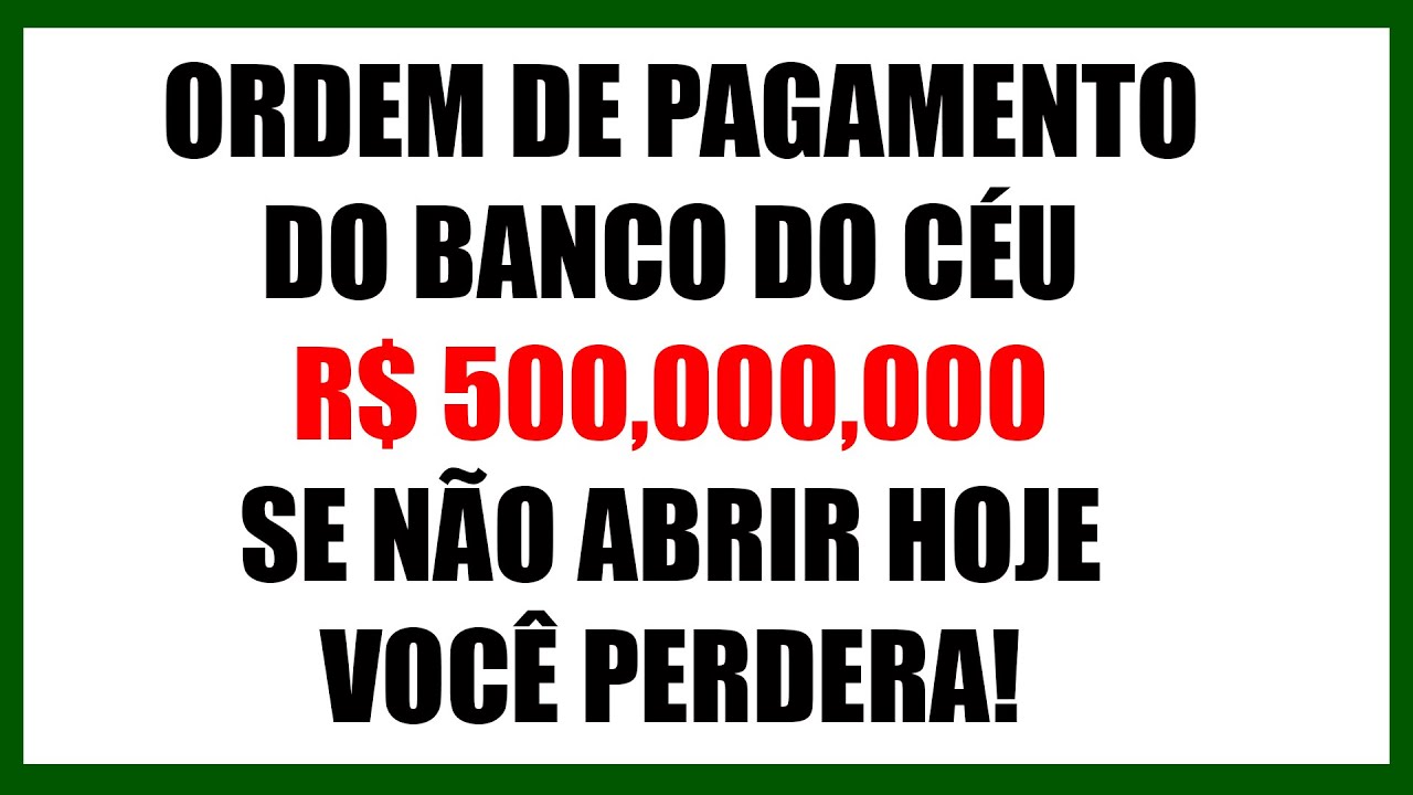 🛑 PARE TUDO AGORA! Você Tem Apenas 30 Segundos Para Salvar Sua Fortuna