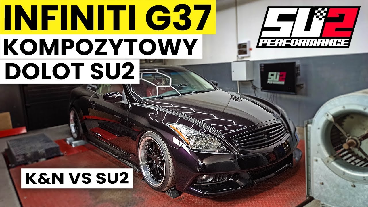 Infiniti G37 z nowym układem dolotowym od SU2 Performance. Jak wypadnie względem K&N? | Hamownia