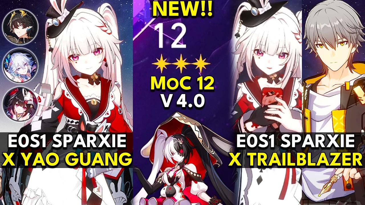 E0S1 Sparxie x Yao Guang, Trailblazer, Tribbie | Memory of Chaos Floor 12 (3 Stars) | HSR 4.0