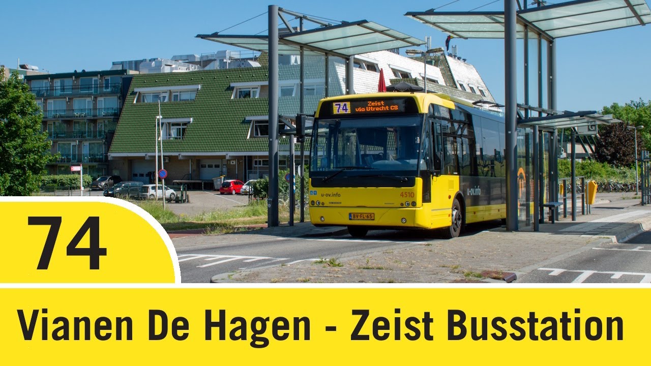 [4K] Bustraject | Lijn 74 | Vianen - Zeist Busstation (2023) (VDL Berkhof Ambassador)