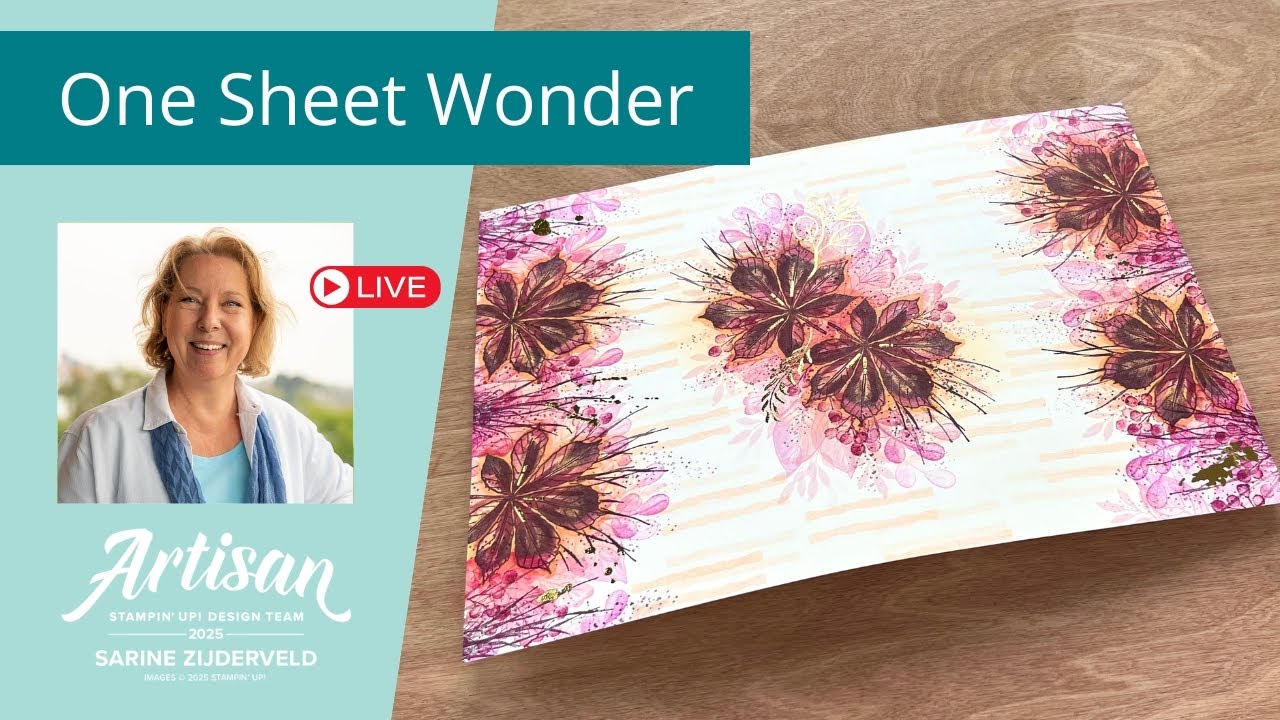 EN/NL – Stamped One Sheet Wonder Tutorial – Alternatieve herfstkleuren – Hoe te stempelen