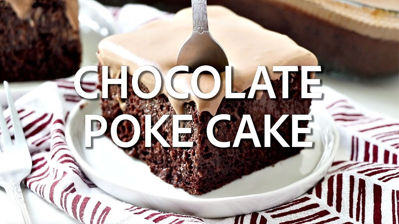 How to make: ULTIMATE CHOCOLATE POKE CAKE