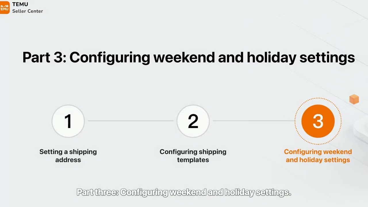 Temu Seller Account Configuring Shipping Settings