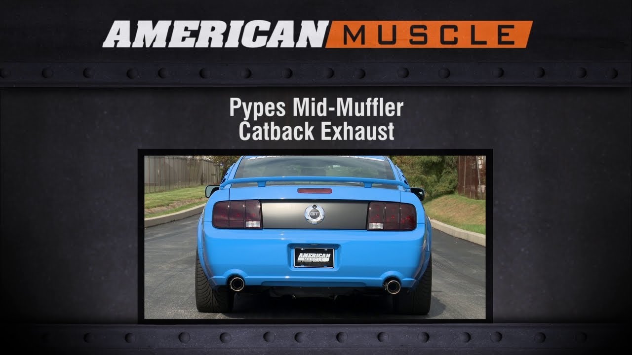 2005-2010 Mustang Pypes Exhaust Sound Clip Mid-Muffler Catback (GT) Review