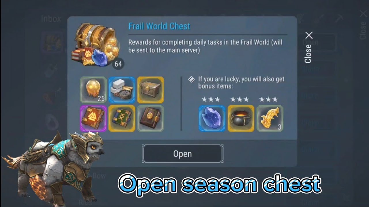 Frostborn PvP Solo | How many Armored Owlbruin will I get after opening 64 chests 🦉