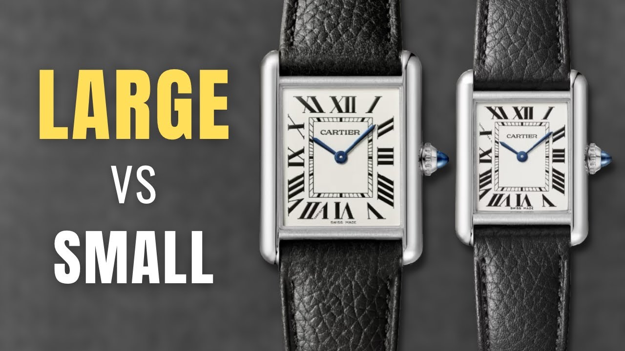 Часы Cartier Tank Large vs Small, а также Cartier Tank Louis из 18-каратного золота. Почему бы не...