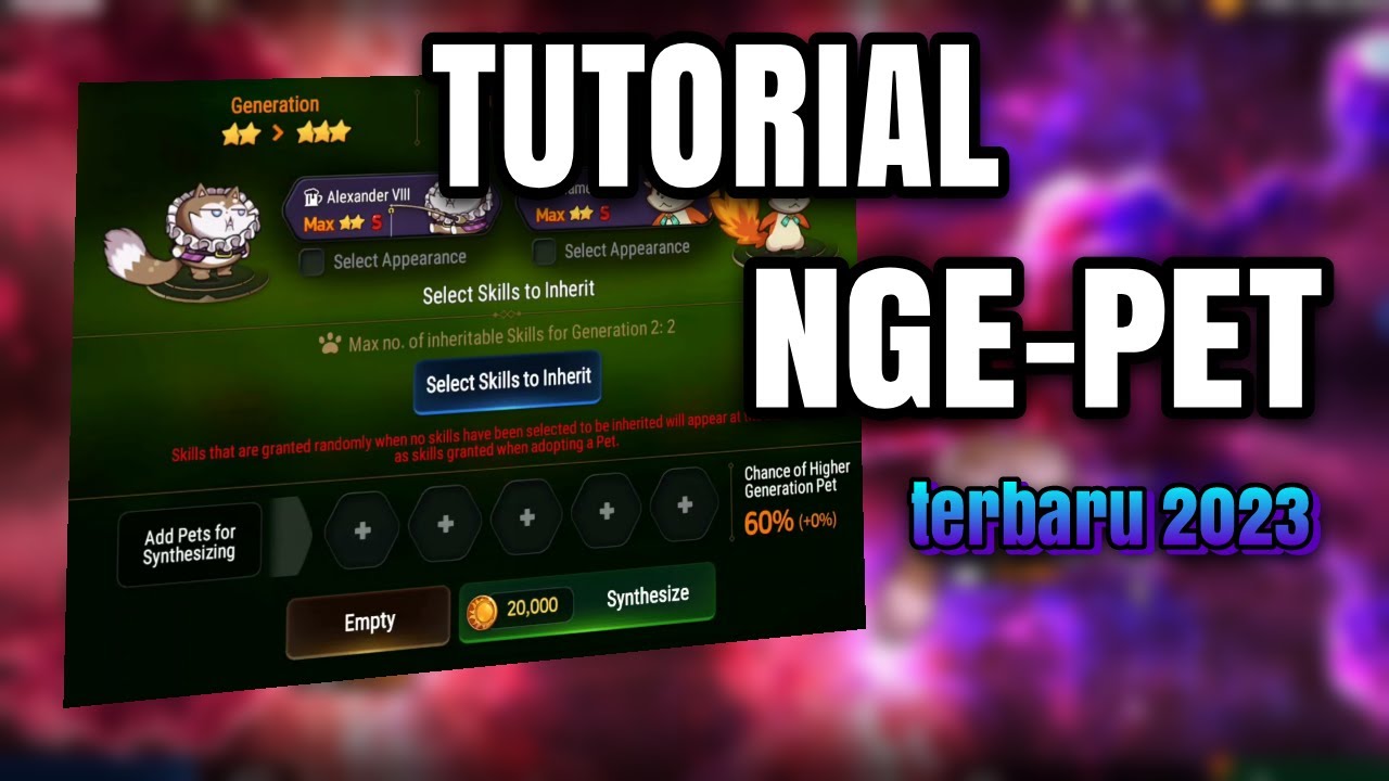 [Epic Seven INDO] TUTORIAL Synthesize PET Terbaru 2023