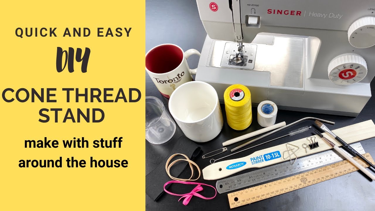 DIY Cone Thread Stand for using Big Cones of Thread