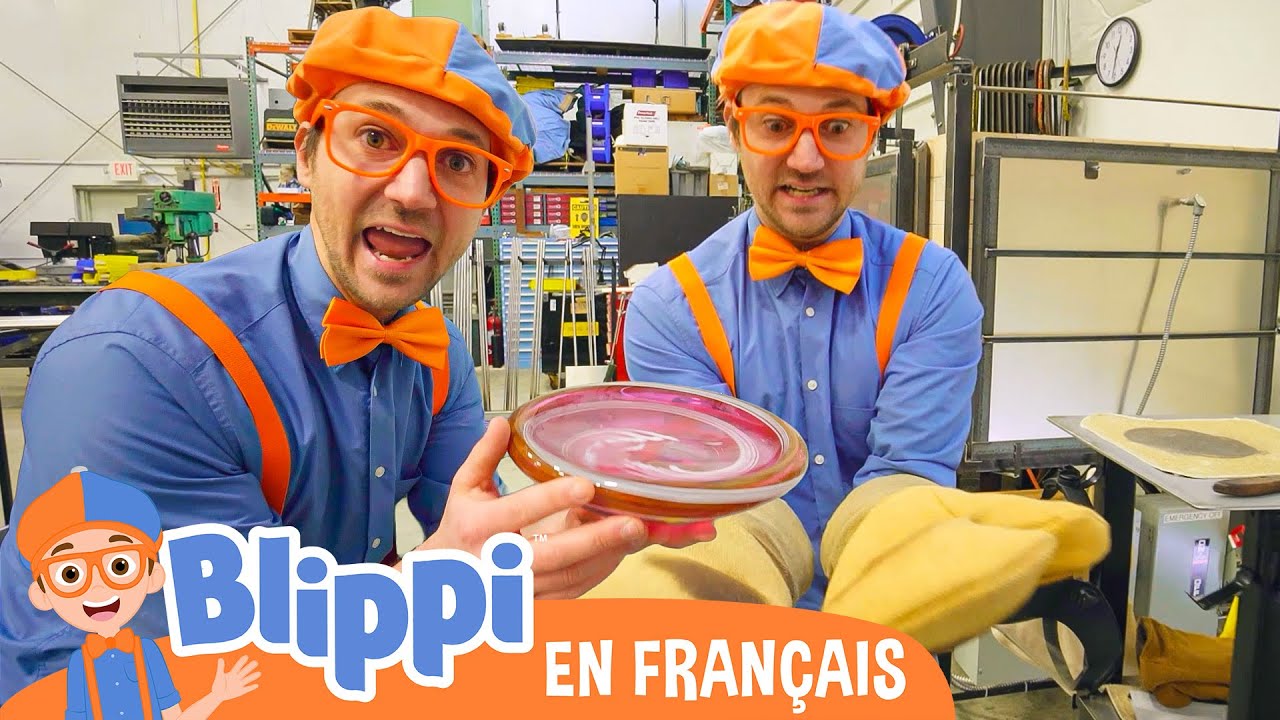 Blippi visite un atelier de verrerie | Blippi en français | Vidéos éducatives pour enfants
