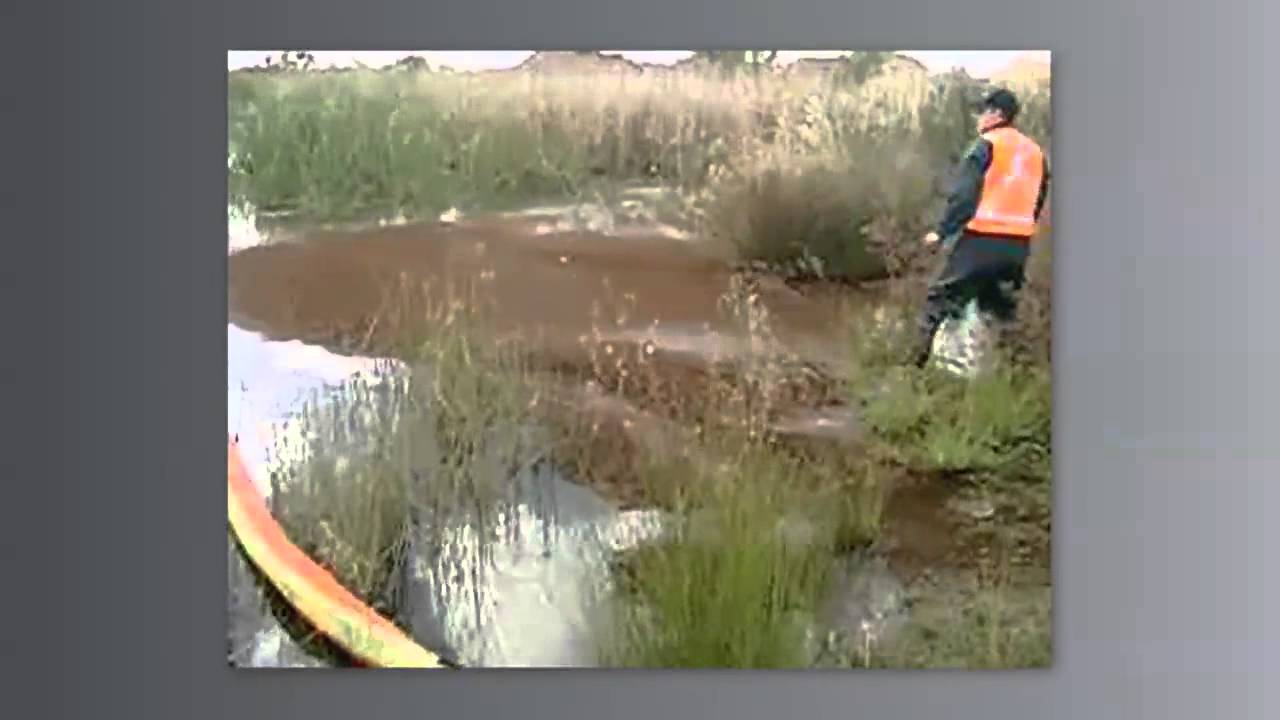 Oil Spill Containment Pond