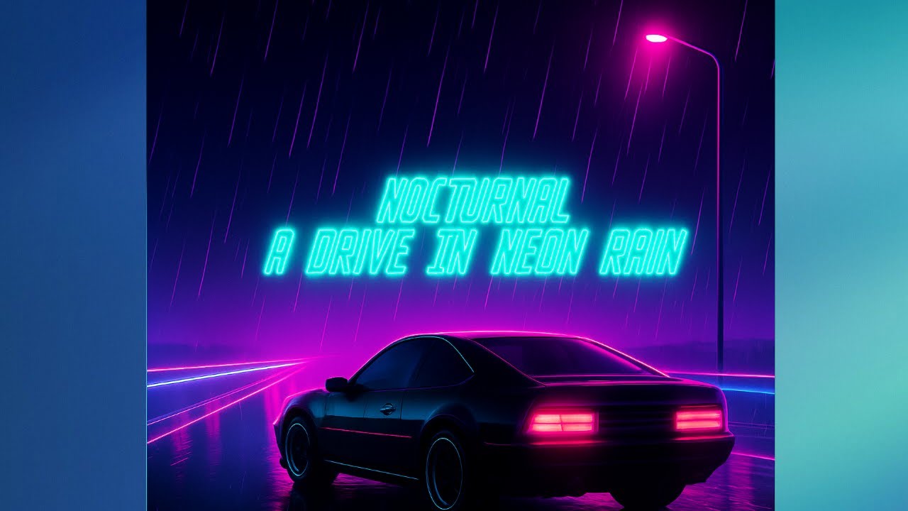 NOCTURNAL-A DRIVE IN NEON RAIN// SYNTHWAVE
