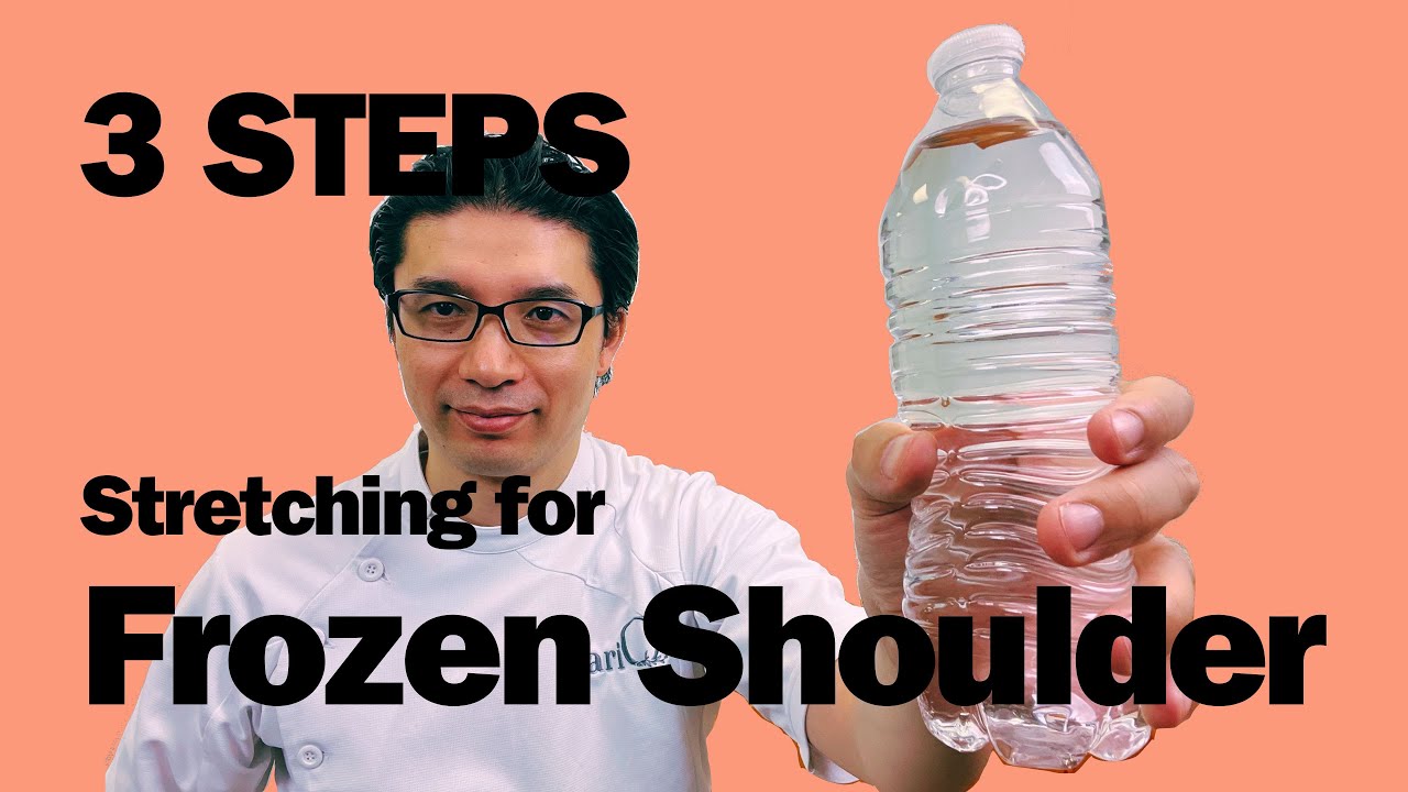 How To Use A Water Bottle To Stretch For Frozen Shoulder (3 Steps)