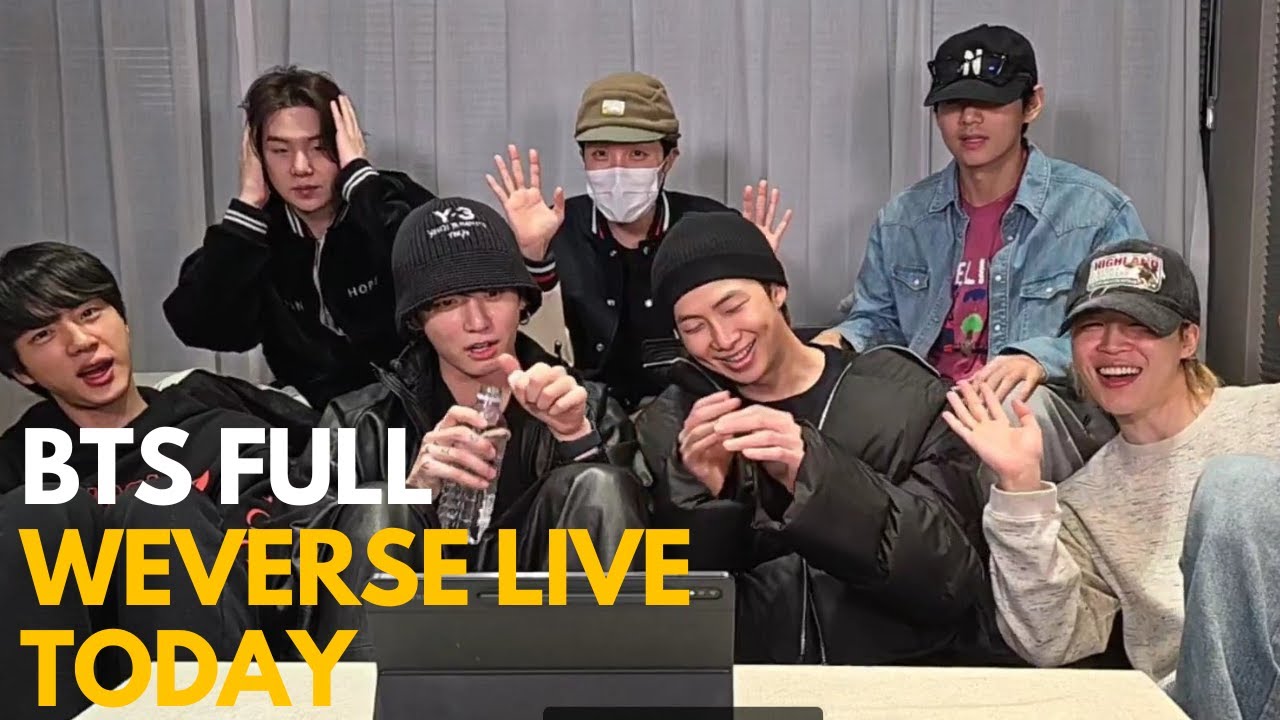 BTS All Members Weverse Live Today, New Album, New Messages