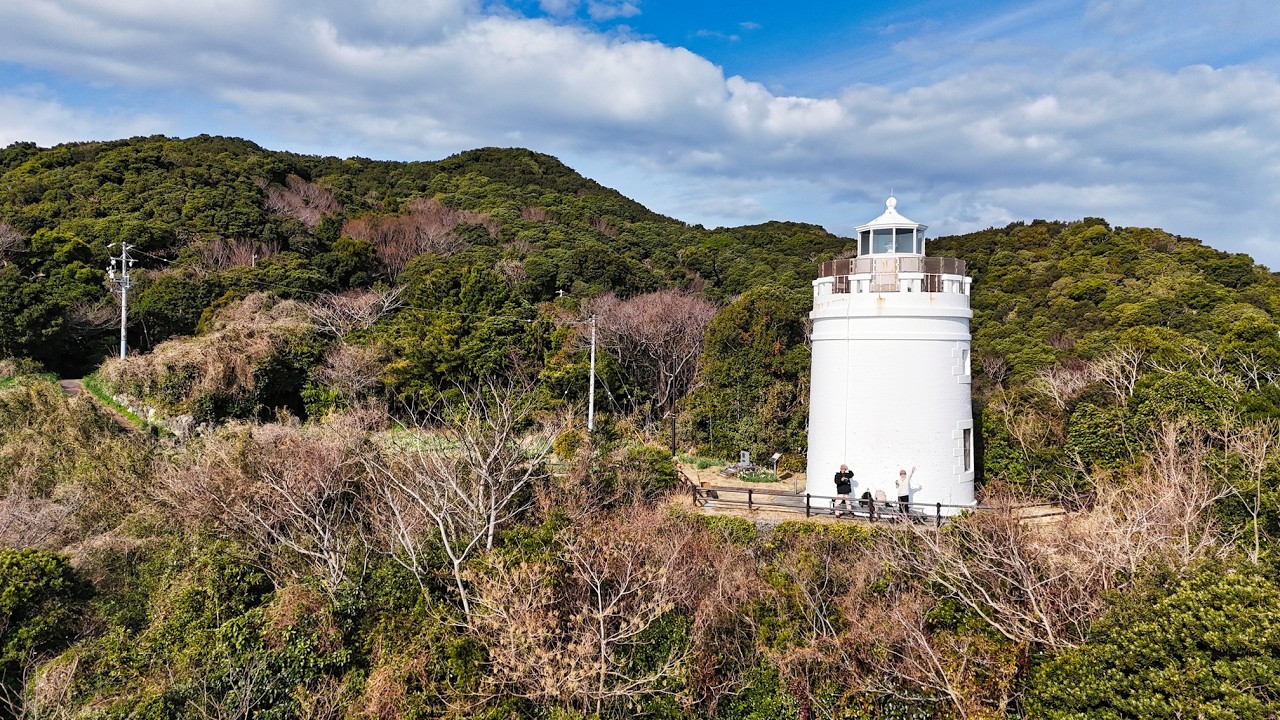 【山頂空撮】菅島大山　三重県鳥羽市