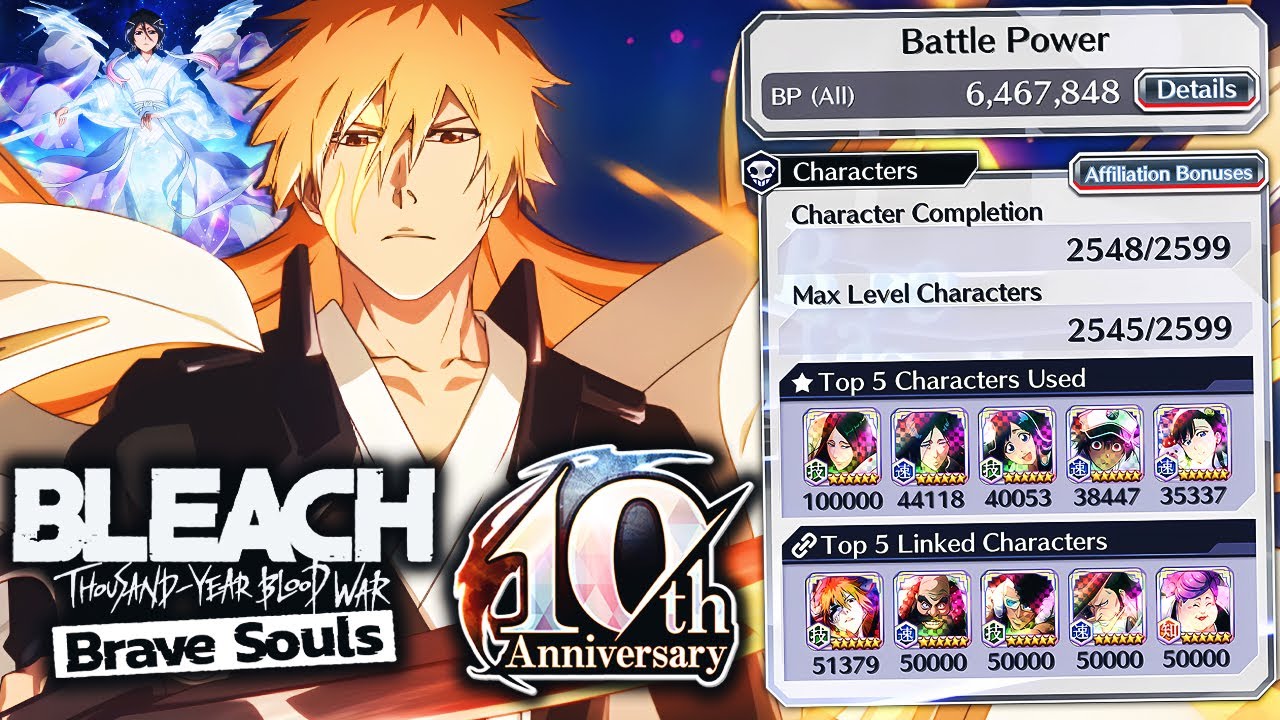 10TH ANNIVERSARY ACCOUNT SHOWCASE! Bleach: Brave Souls!