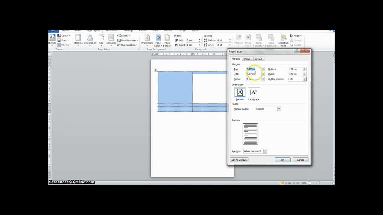 Word Tutorial: Using Tables/Filling Shapes for Filofax & Spiraldex Pages