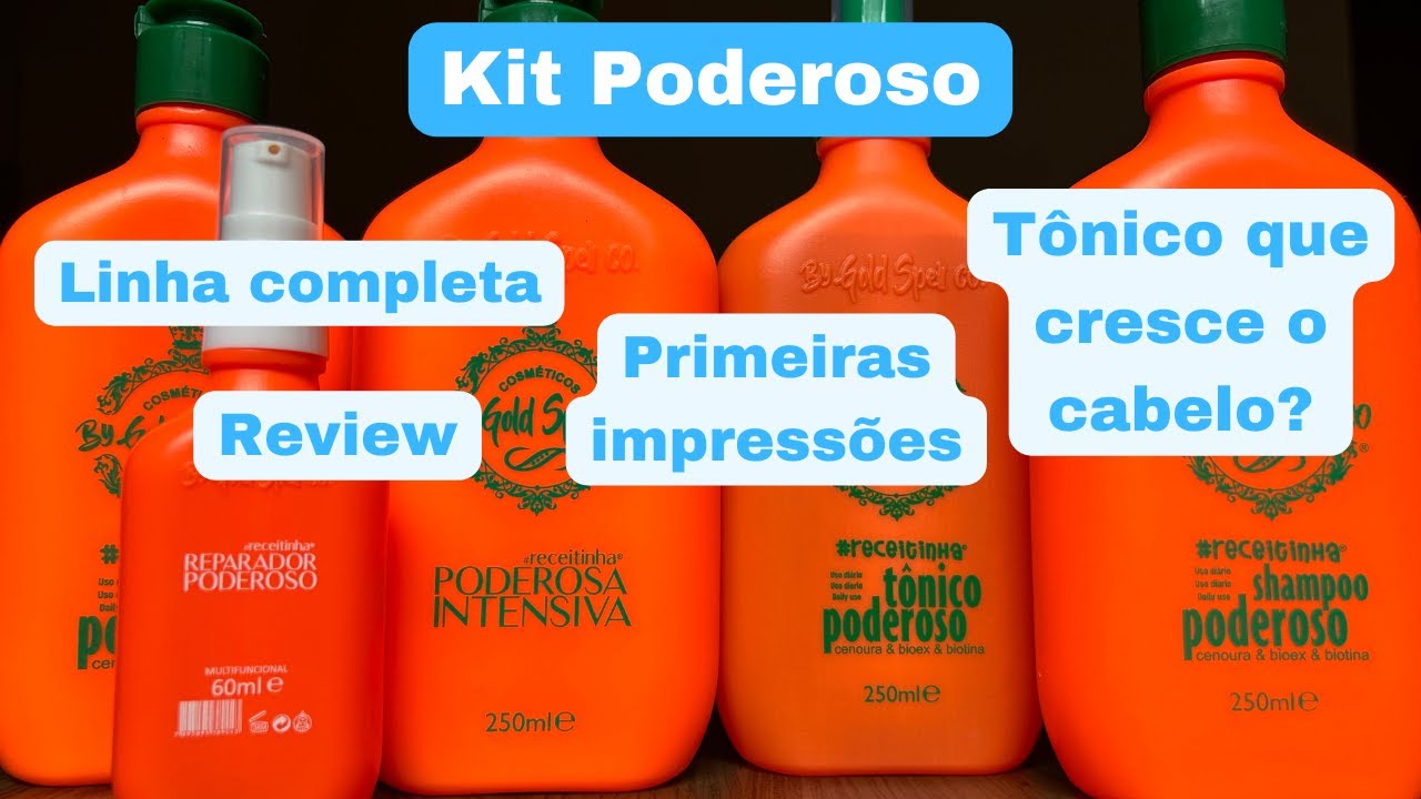 KIT PODEROSO GOLD SPELL | Unboxing | Review | Dá certo para raiz oleosa? | Vale a pena?