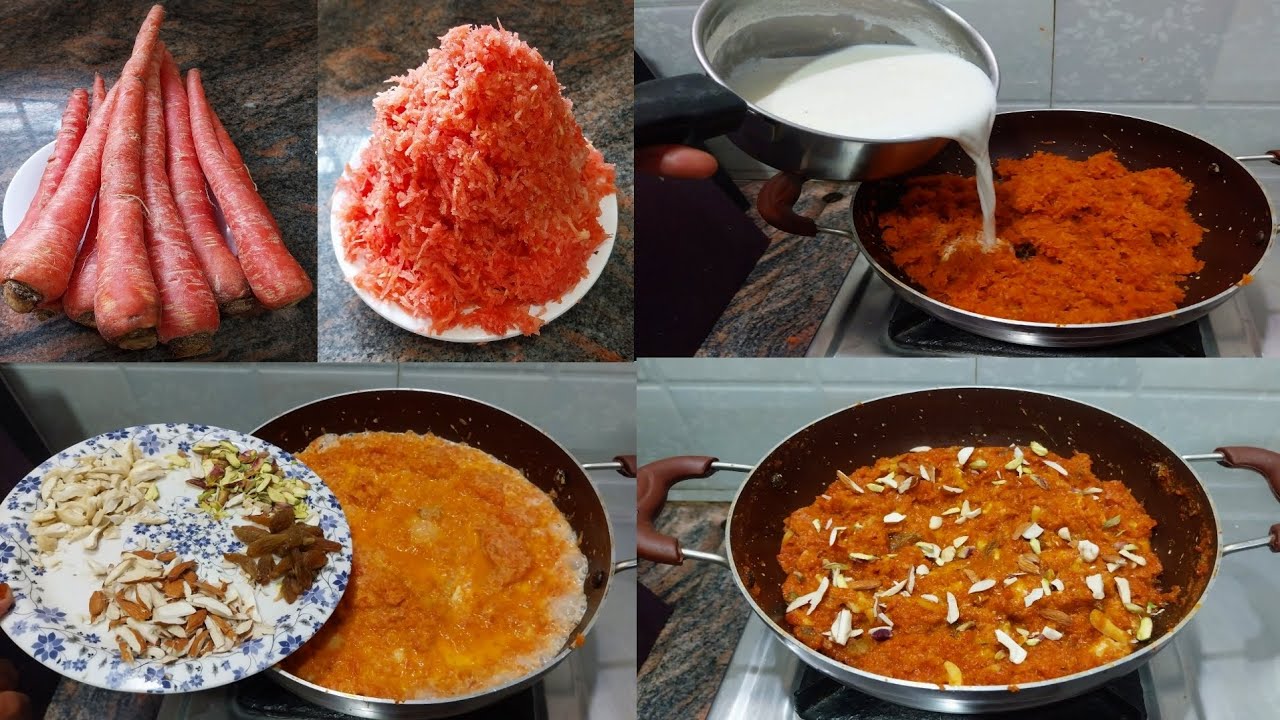 Gajar ka halwa || Gajar ka meetha || गाजर का हलवा ||Simple and delicious 😋#farhanacooking