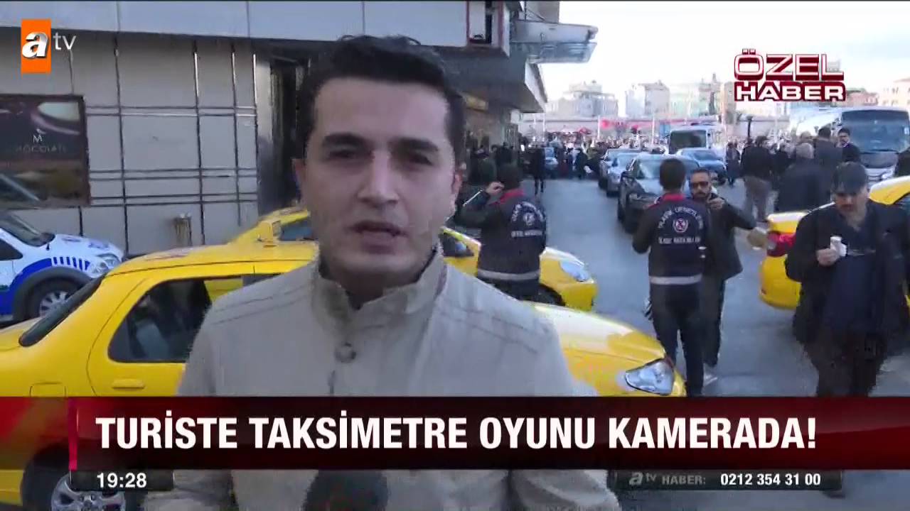 Turiste taksimetre oyunu kamerada - atv Ana Haber