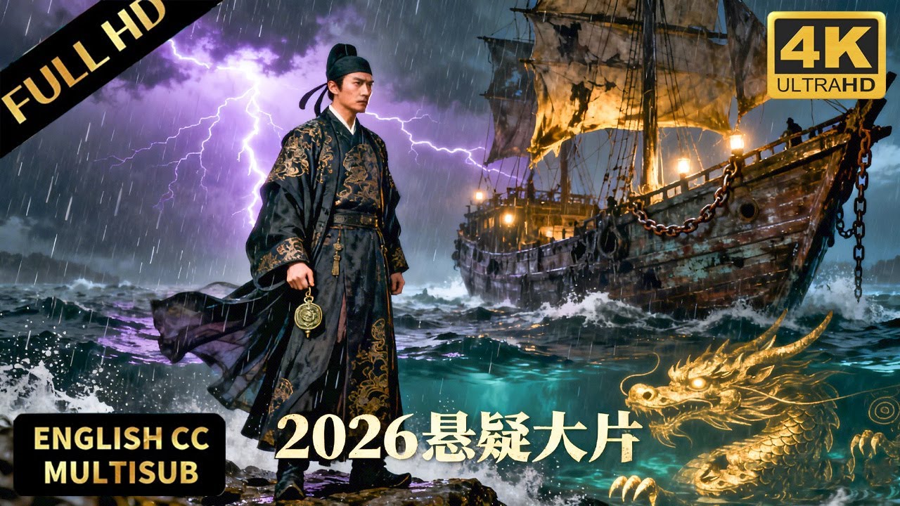2026探案大片！雷雨夜鬼船竟有船员神秘失踪！狄仁杰出山寻水下千年古龙！#悬疑  #灾难 #惊悚 #movie #狄仁杰 #大唐狄公案