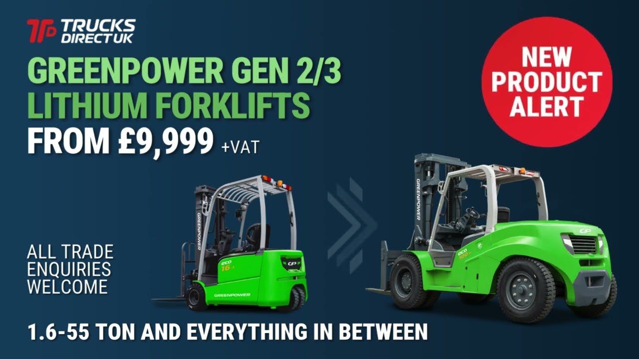 New Lithium Product Range Greenpower Gen 2 and Gen 3 starting from &pound;9,999