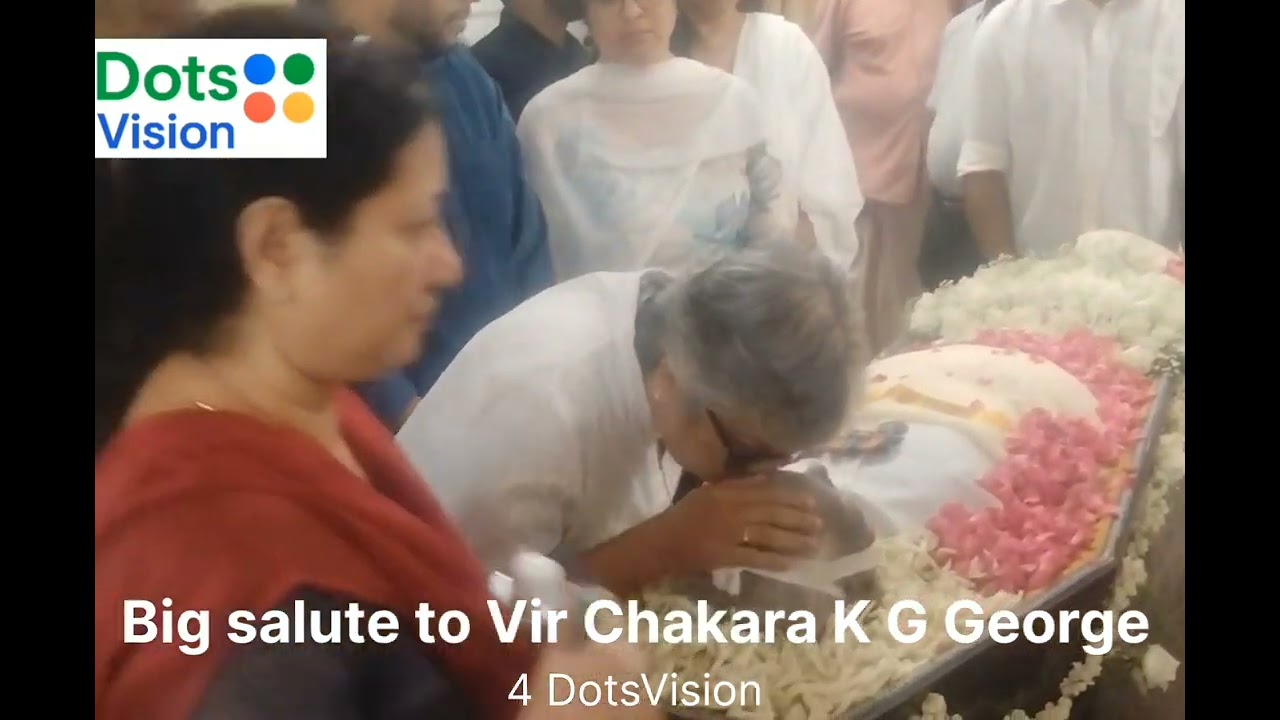 കഴിഞ്ഞ ദിവസം ആദരിച്ച vir chakara winner  K G George ന്റെ ഭൗതികശരീരം വഹിച്ചു കൊണ്ടുള്ള വിലാപയാത്ര 